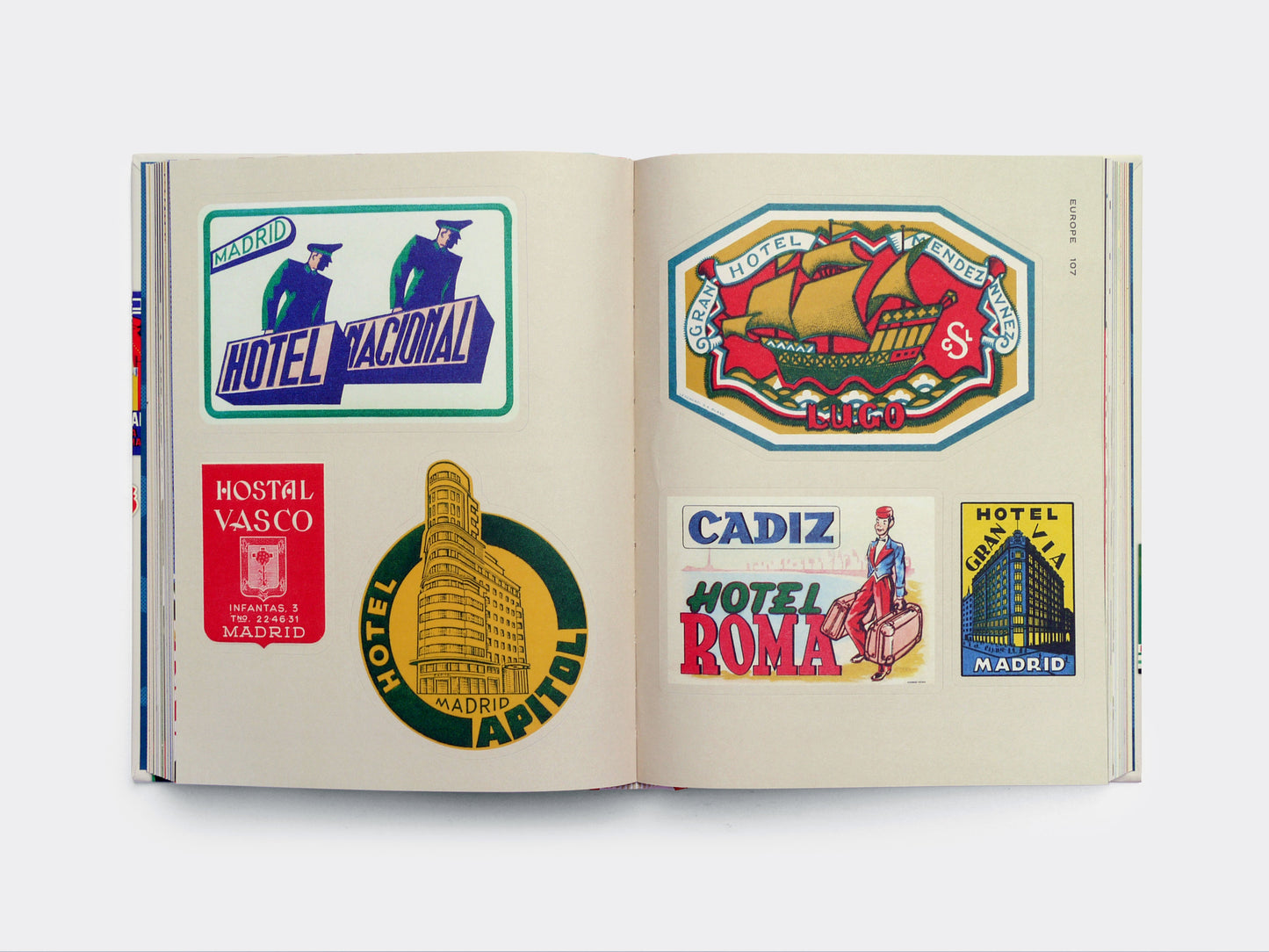 Hotel Retro Sticker Book